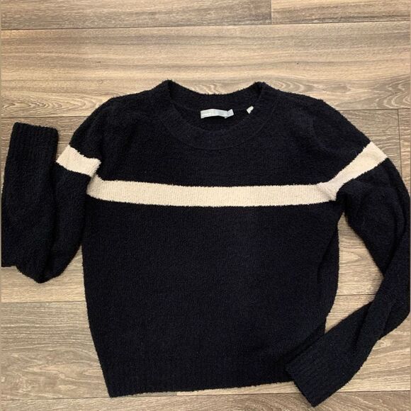 Vince Color Block Soft Crewneck Sweater Size Medium - Picture 1 of 5